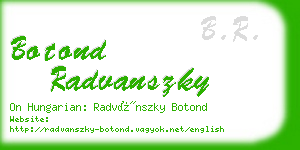 botond radvanszky business card